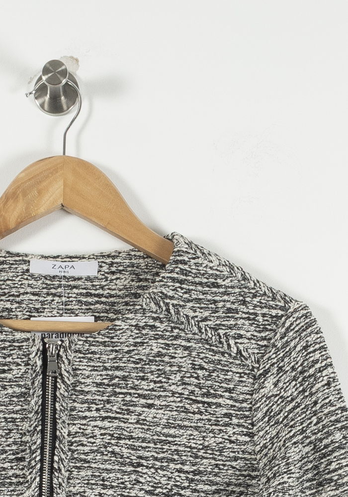 Veste Gris et Blanc - Taille S/36 de la marque ZAPA | PARAD90529 - Vendu par Paradigme - Image 3