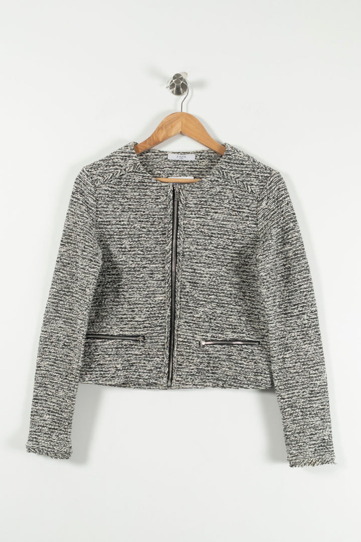 Veste Gris et Blanc - Taille S/36 de la marque ZAPA | PARAD90529 - Vendu par Paradigme - Image 2