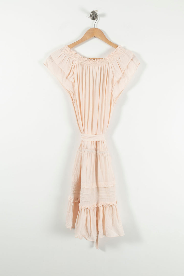 Robe Midi Rose - Taille XS/34 de la marque ba&sh | PARAD90530 - Vendu par Paradigme - Image 4