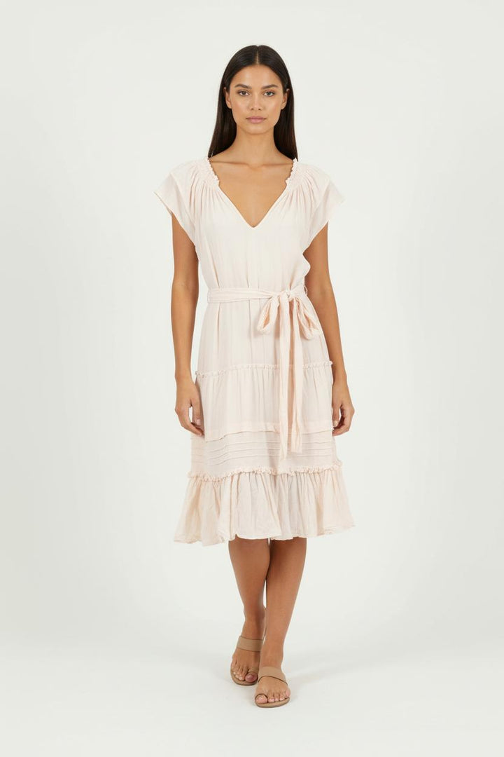 Robe Midi Rose - Taille XS/34 de la marque ba&sh | PARAD90530 - Vendu par Paradigme - Image 1