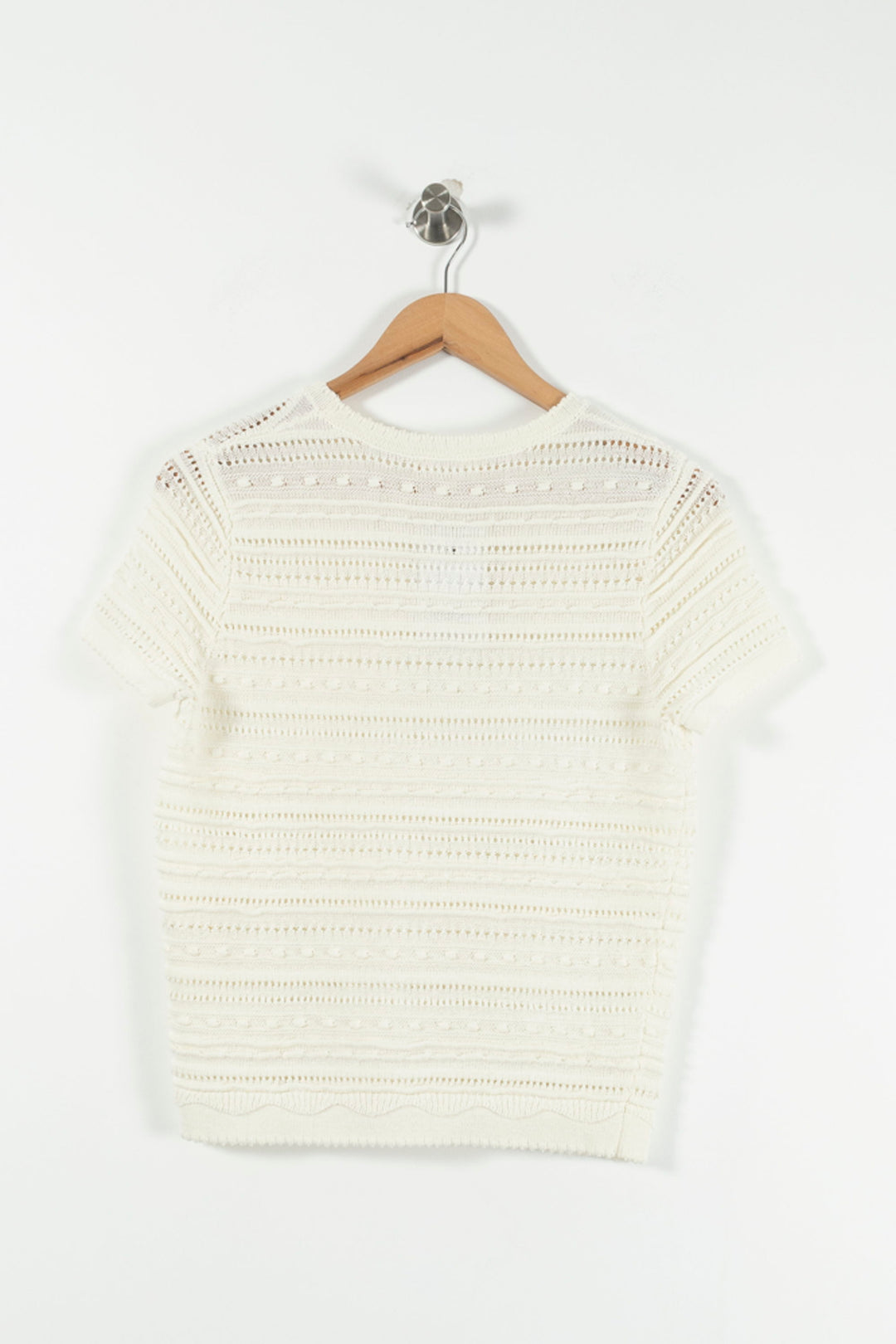 T-shirt Blanc - Taille S/36 de la marque Sézane | PARAD90531 - Vendu par Paradigme - Image 4