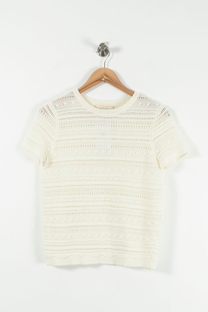 T-shirt Blanc - Taille S/36 de la marque Sézane | PARAD90531 - Vendu par Paradigme - Image 2