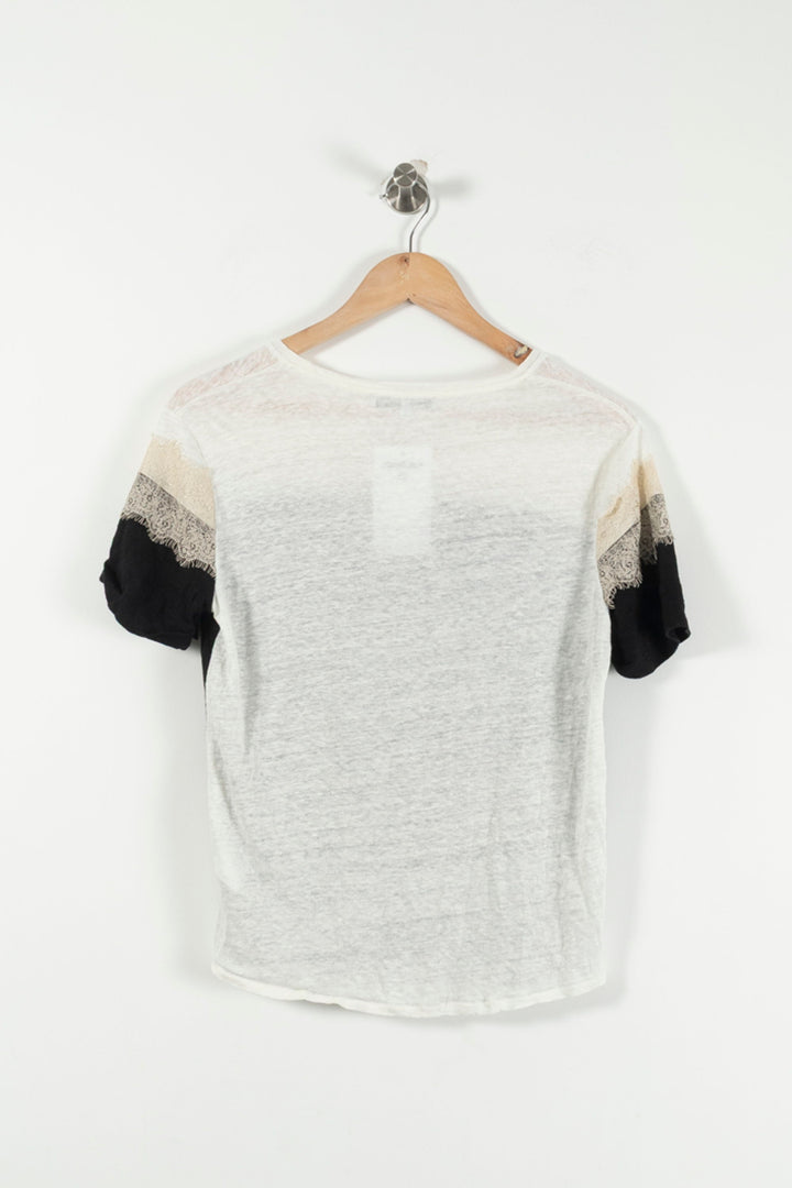 Tee-shirt Noir et Blanc - Taille S/36 de la marque Gerard Darel | PARAD90533 - Vendu par Paradigme - Image 4