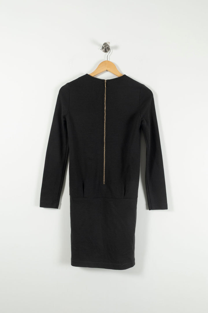 Robe Droite Noire - Taille S/36 de la marque Sessùn | PARAD90537 - Vendu par Paradigme - Image 4