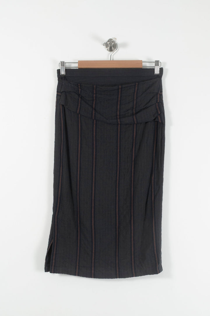 Jupe Midi Noire et Marron - Taille S/36 de la marque Humanoid | PARAD90542 - Vendu par Paradigme - Image 2