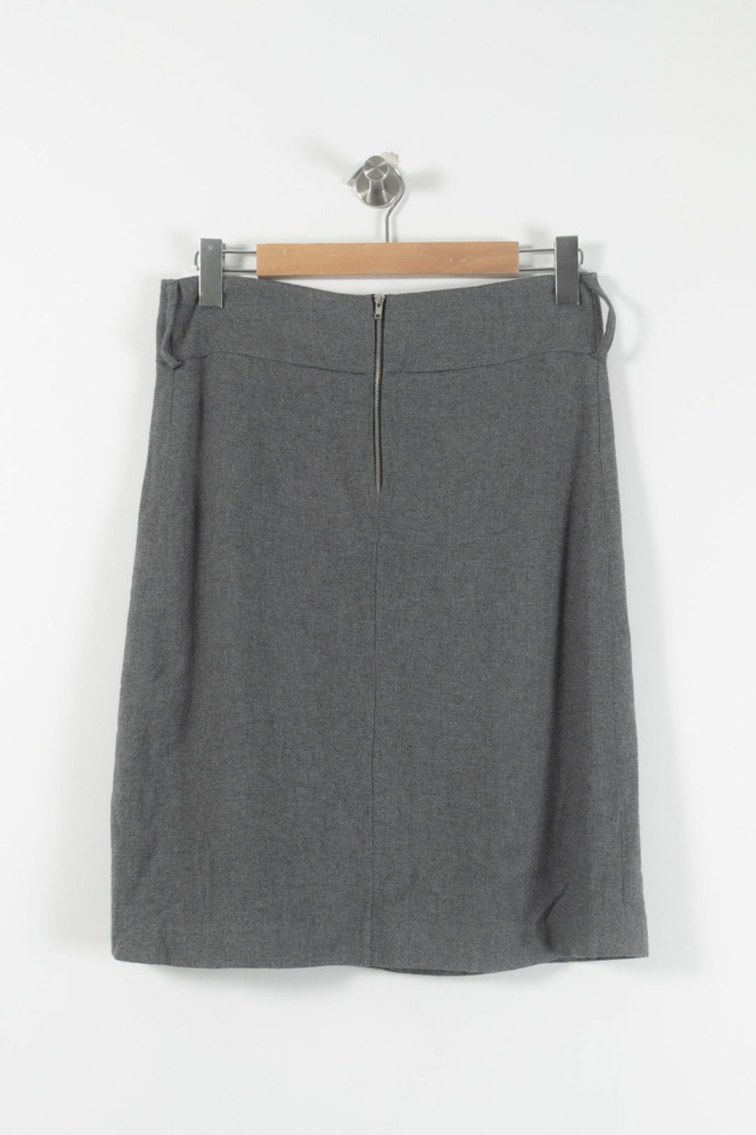 Jupe Droite Grise - Taille L/40 de la marque La Fée Maraboutée | PARAD90543 - Vendu par Paradigme - Image 4