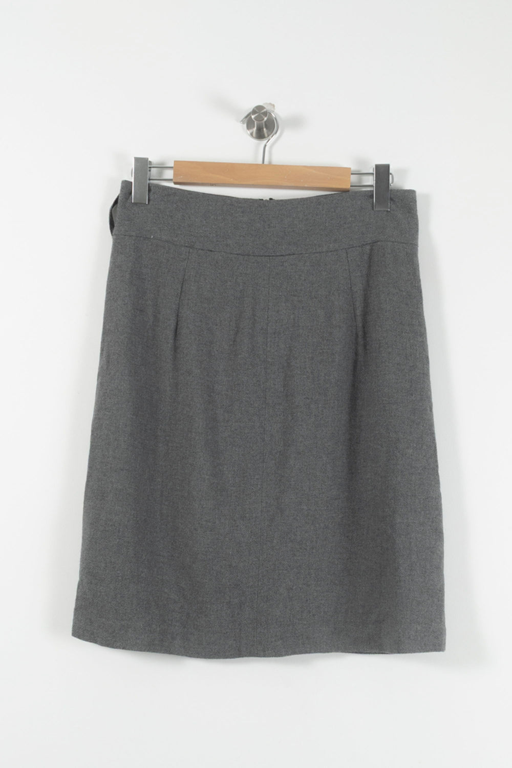 Jupe Droite Grise - Taille L/40 de la marque La Fée Maraboutée | PARAD90543 - Vendu par Paradigme - Image 2