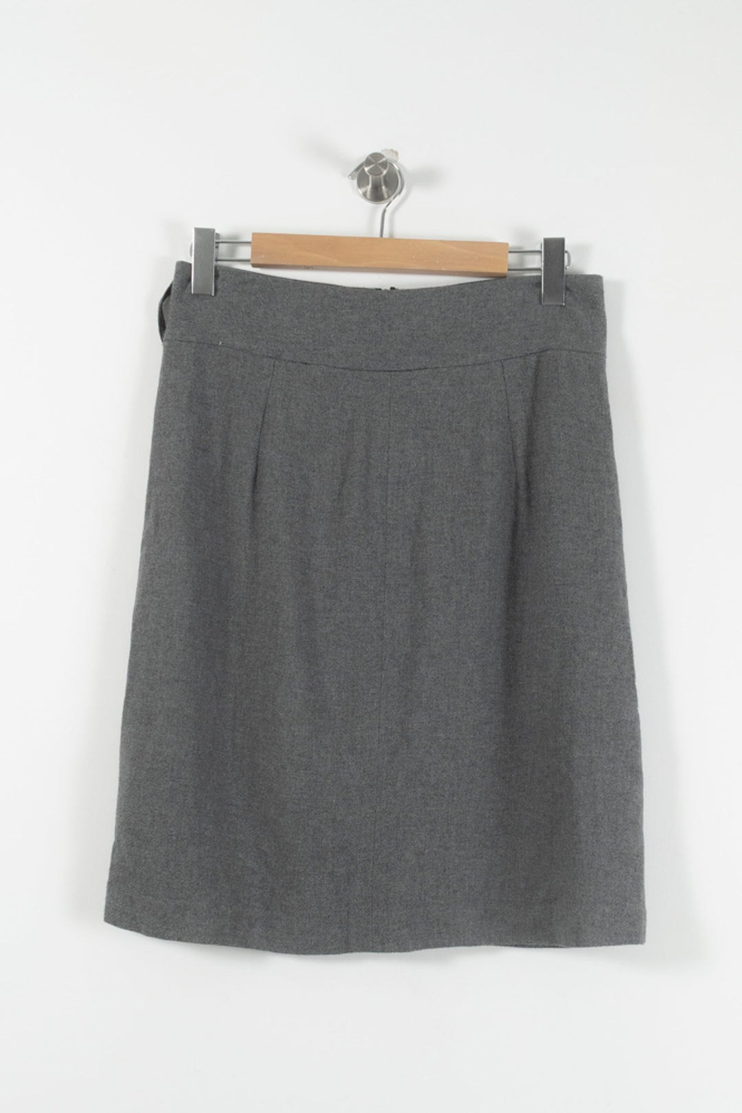 Jupe Droite Grise - Taille L/40 de la marque La Fée Maraboutée | PARAD90543 - Vendu par Paradigme - Image 2
