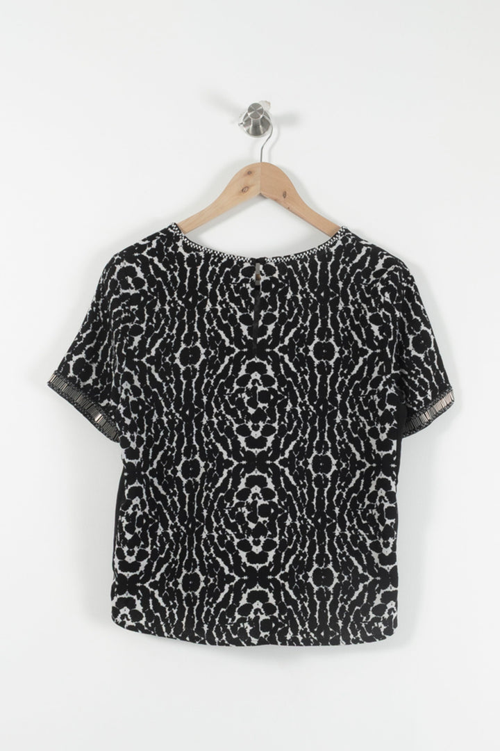 Blouse Noire et Blanche - Taille M/38 de la marque Suncoo | PARAD90547 - Vendu par Paradigme - Image 4