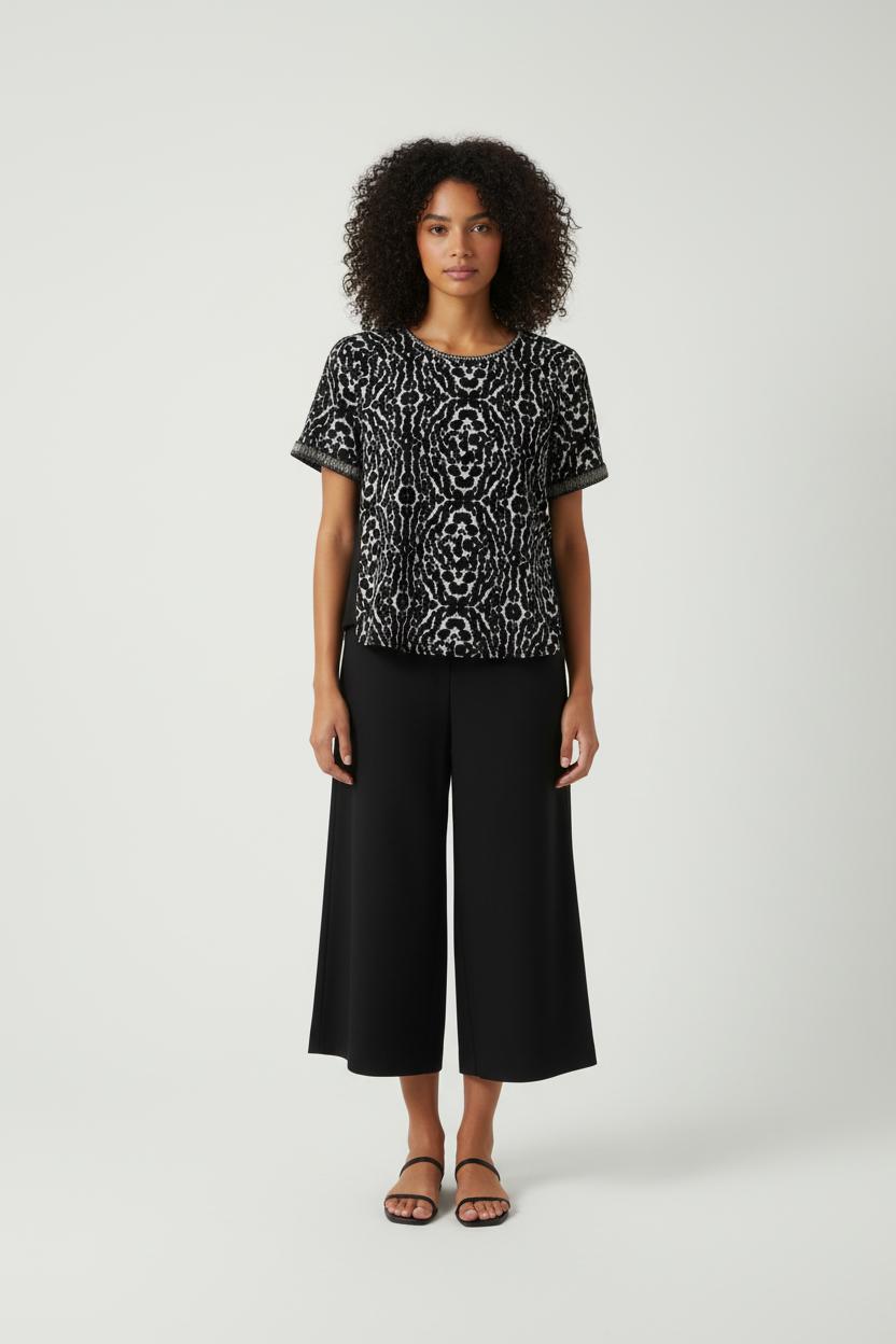 Blouse Noire et Blanche - Taille M/38 de la marque Suncoo | PARAD90547 - Vendu par Paradigme - Image 1
