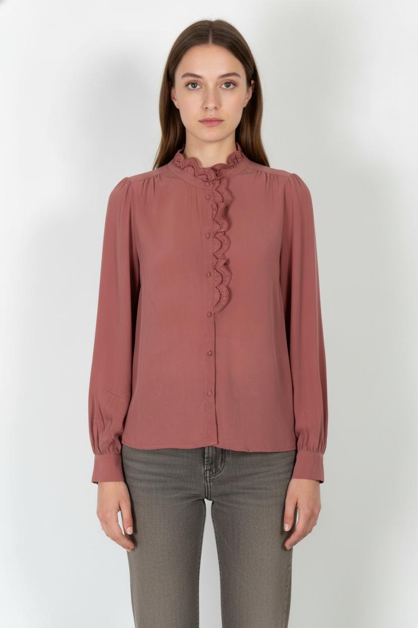 Blouse Rose - Taille L/40 de la marque Sézane | PARAD90553 - Vendu par Paradigme - Image 1