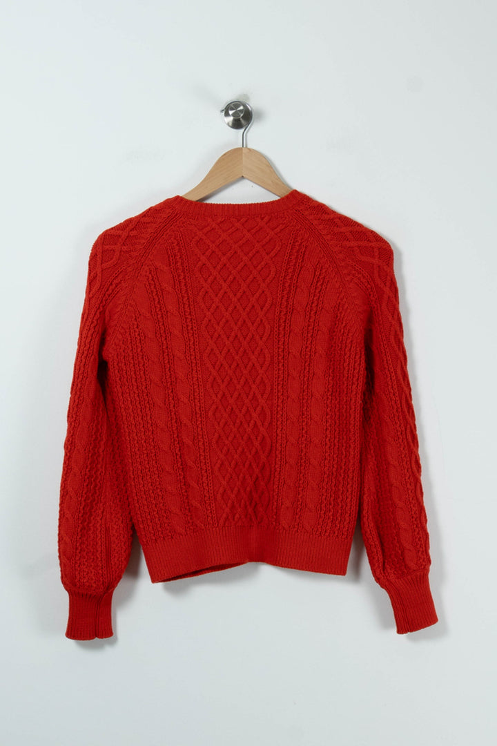 Pull Rouge - Taille XS/34 de la marque Sézane | PARAD90554 - Vendu par Paradigme - Image 4