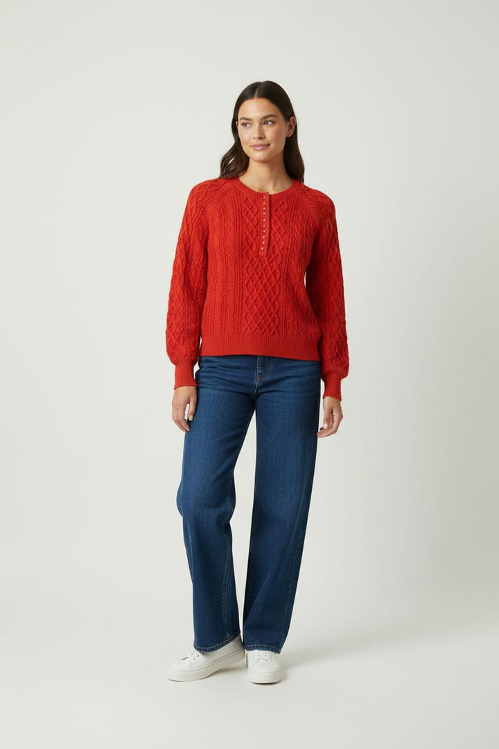 Pull Rouge - Taille XS/34 de la marque Sézane | PARAD90554 - Vendu par Paradigme - Image 1