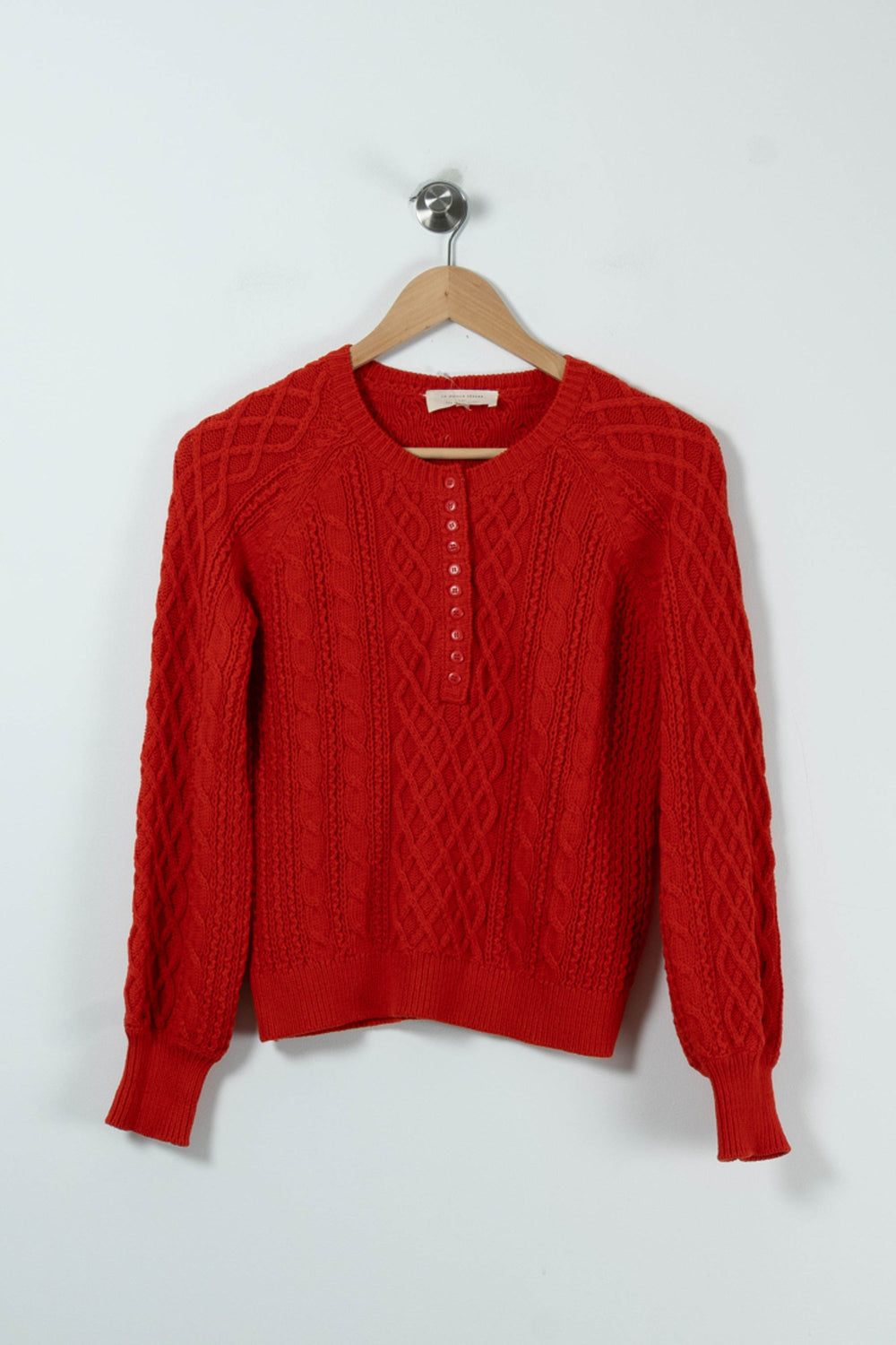 Pull Rouge - Taille XS/34 de la marque Sézane | PARAD90554 - Vendu par Paradigme - Image 2