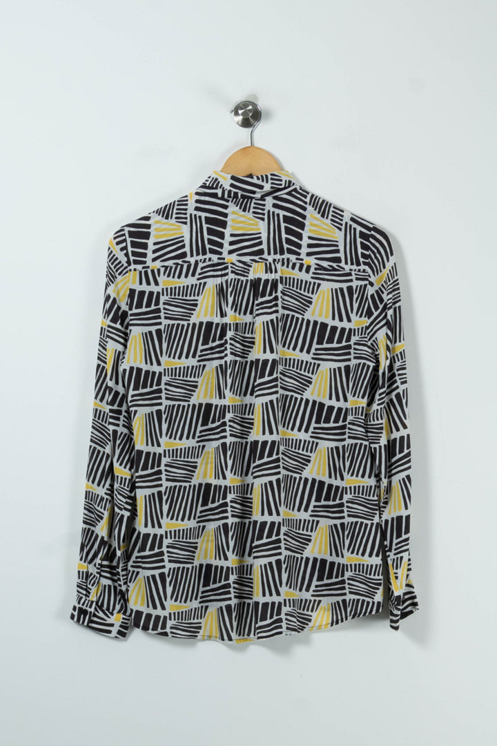 Chemise Noire et Jaune - Taille M/38 de la marque Caroll | PARAD90555 - Vendu par Paradigme - Image 4