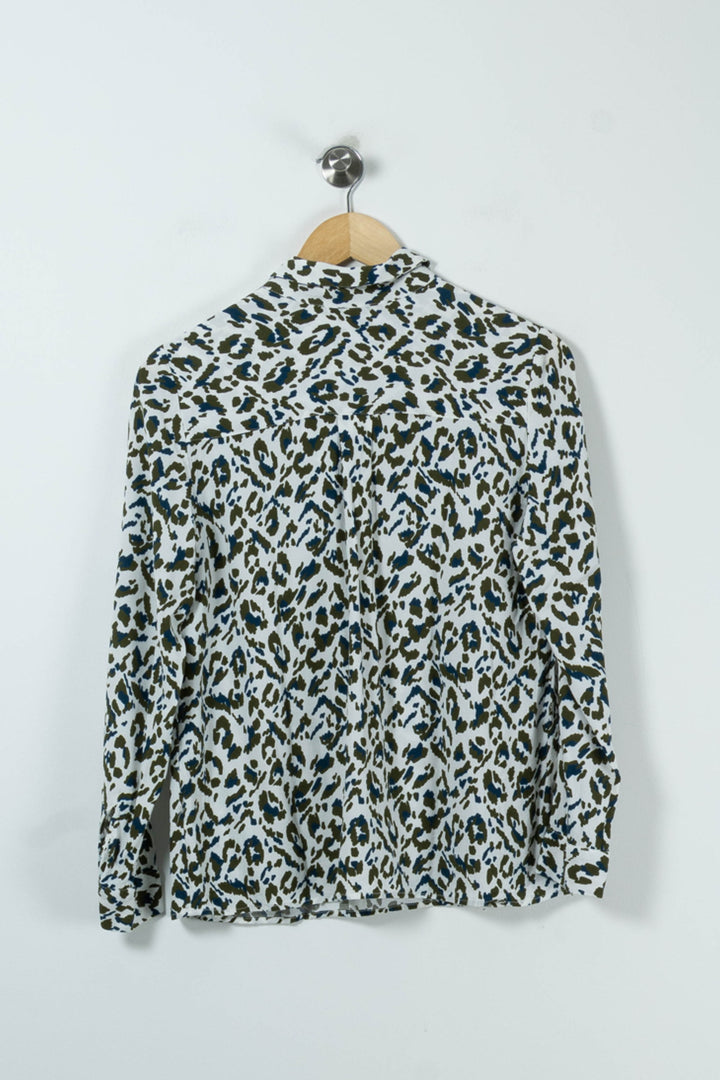Chemise Blanche et Verte - Taille M/38 de la marque Caroll | PARAD90556 - Vendu par Paradigme - Image 4