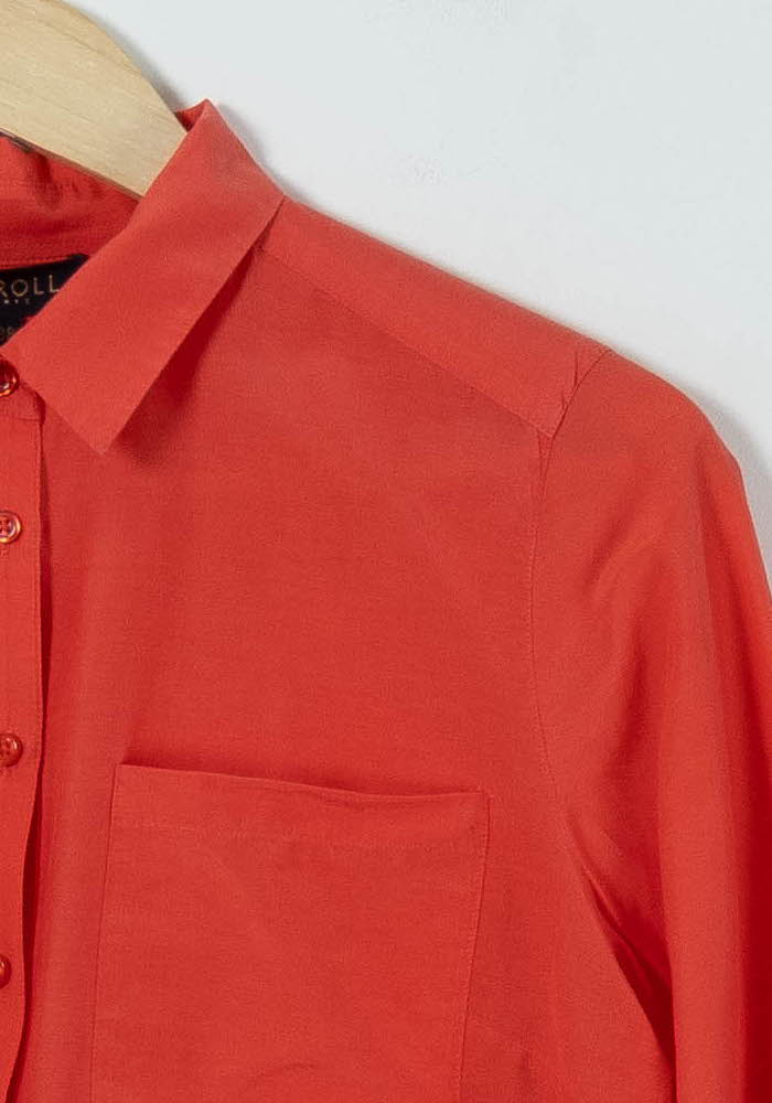 Chemise Orange - Taille M/38 de la marque Caroll | PARAD90557 - Vendu par Paradigme - Image 3