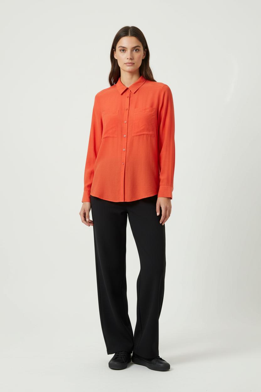 Chemise Orange - Taille M/38 de la marque Caroll | PARAD90557 - Vendu par Paradigme - Image 1