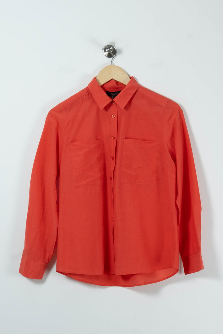 Chemise Orange - Taille M/38 de la marque Caroll | PARAD90557 - Vendu par Paradigme - Image 2