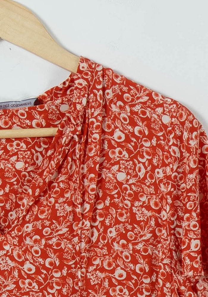Robe Fleurie Rouge et Blanche - Taille S/36 de la marque Comptoir des Cotonniers | PARAD90559 - Vendu par Paradigme - Image 3