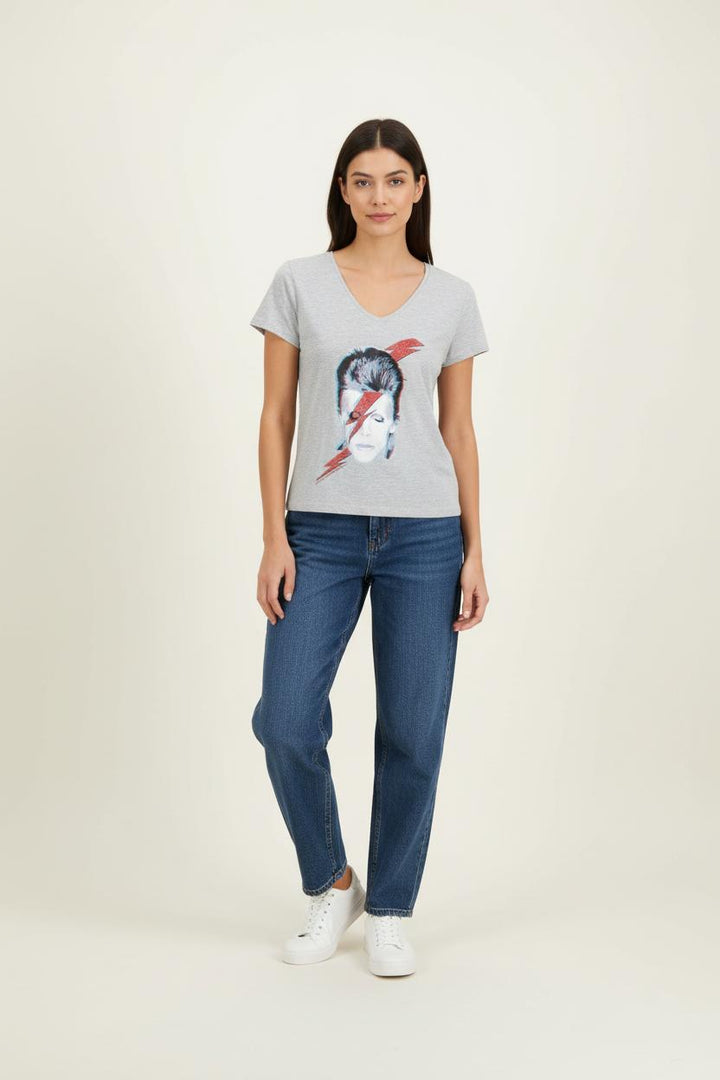 Tee-shirt Gris - Taille S/36 de la marque IKKS | PARAD90560 - Vendu par Paradigme - Image 1