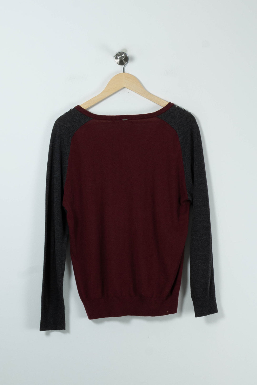 Pull Bordeaux et Gris - Taille S/36 de la marque IKKS | PARAD90565 - Vendu par Paradigme - Image 4