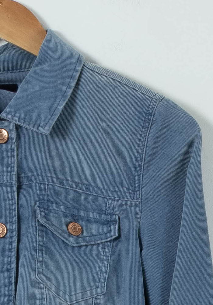 Veste en Jean Bleue - Taille M/38 de la marque Caroll | PARAD90570 - Vendu par Paradigme - Image 3