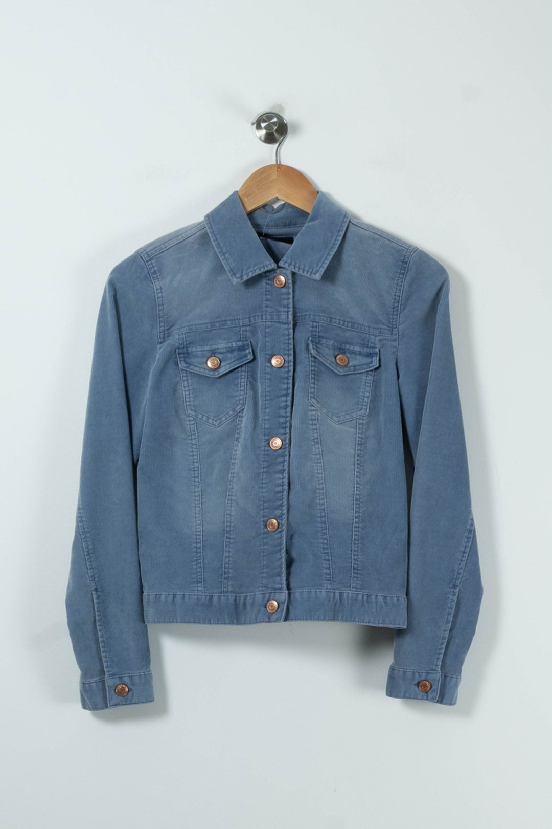Veste en Jean Bleue - Taille M/38 de la marque Caroll | PARAD90570 - Vendu par Paradigme - Image 2