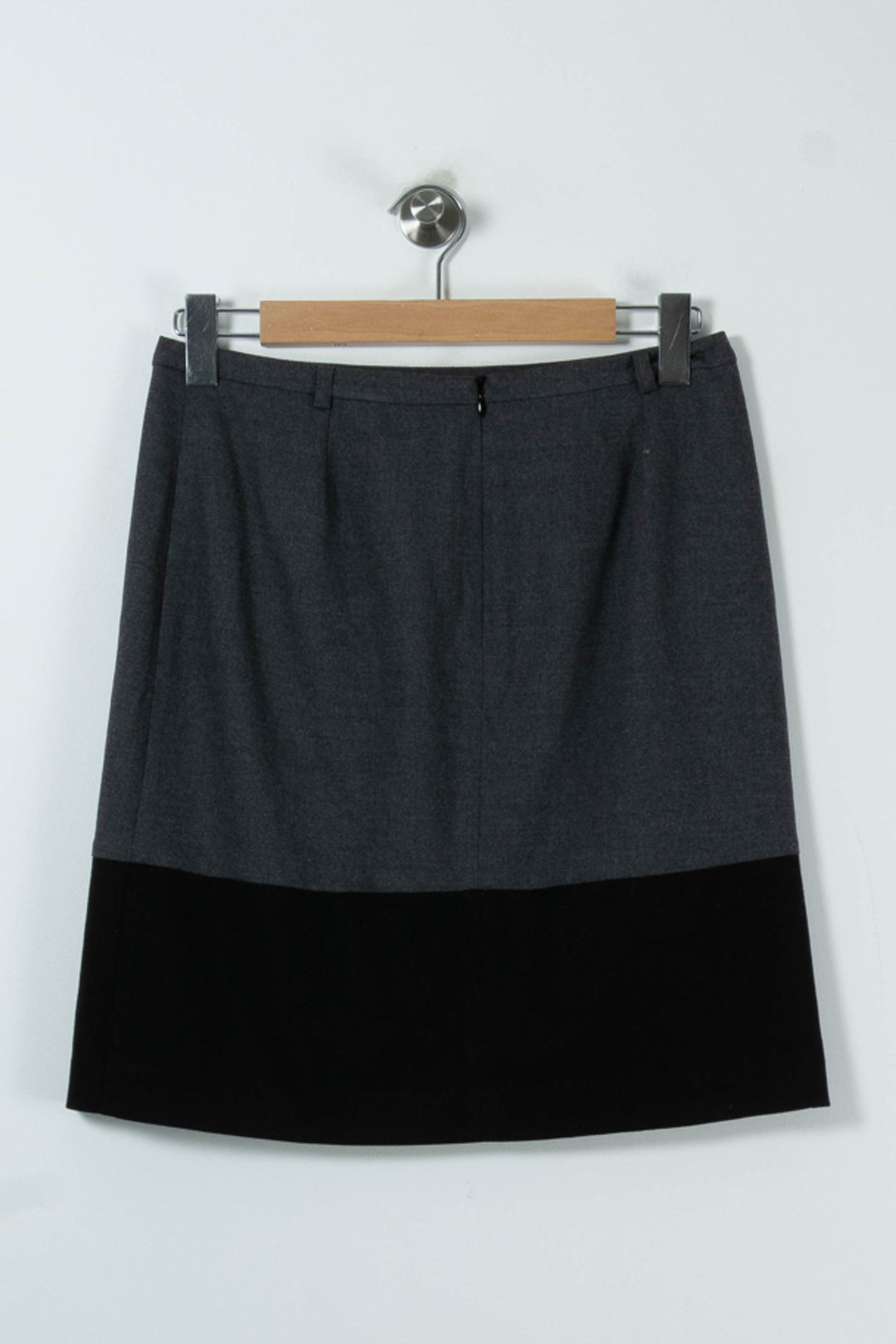 Jupe Droite Grise et Noire - Taille L/40 de la marque Caroll | PARAD90575 - Vendu par Paradigme - Image 4