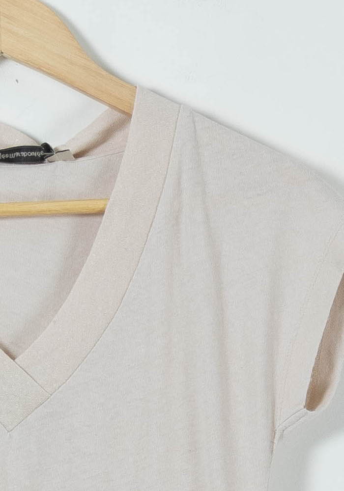 Tee-shirt Beige - Taille S/36 de la marque La Fée Maraboutée | PARAD90578 - Vendu par Paradigme - Image 3