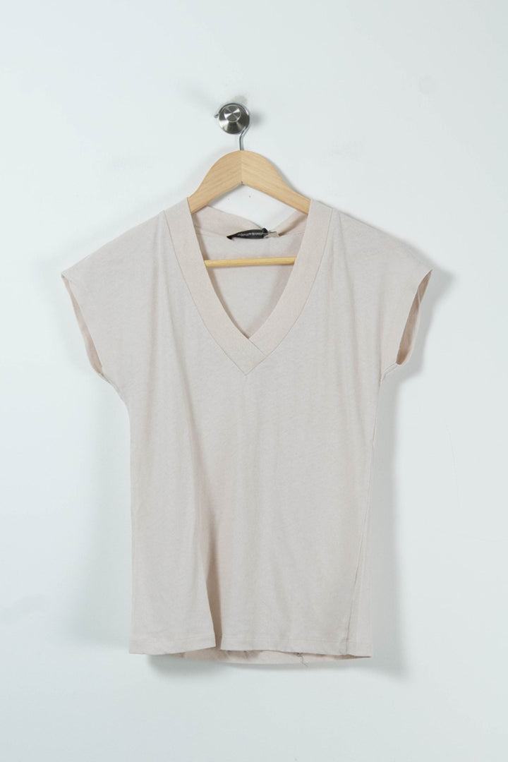 Tee-shirt Beige - Taille S/36 de la marque La Fée Maraboutée | PARAD90578 - Vendu par Paradigme - Image 2