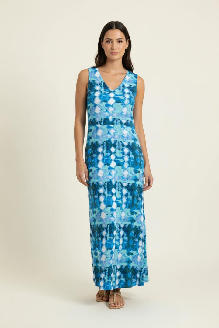 Robe Longue Bleue - Taille S/36 de la marque La Fée Maraboutée | PARAD90579 - Vendu par Paradigme - Image 1