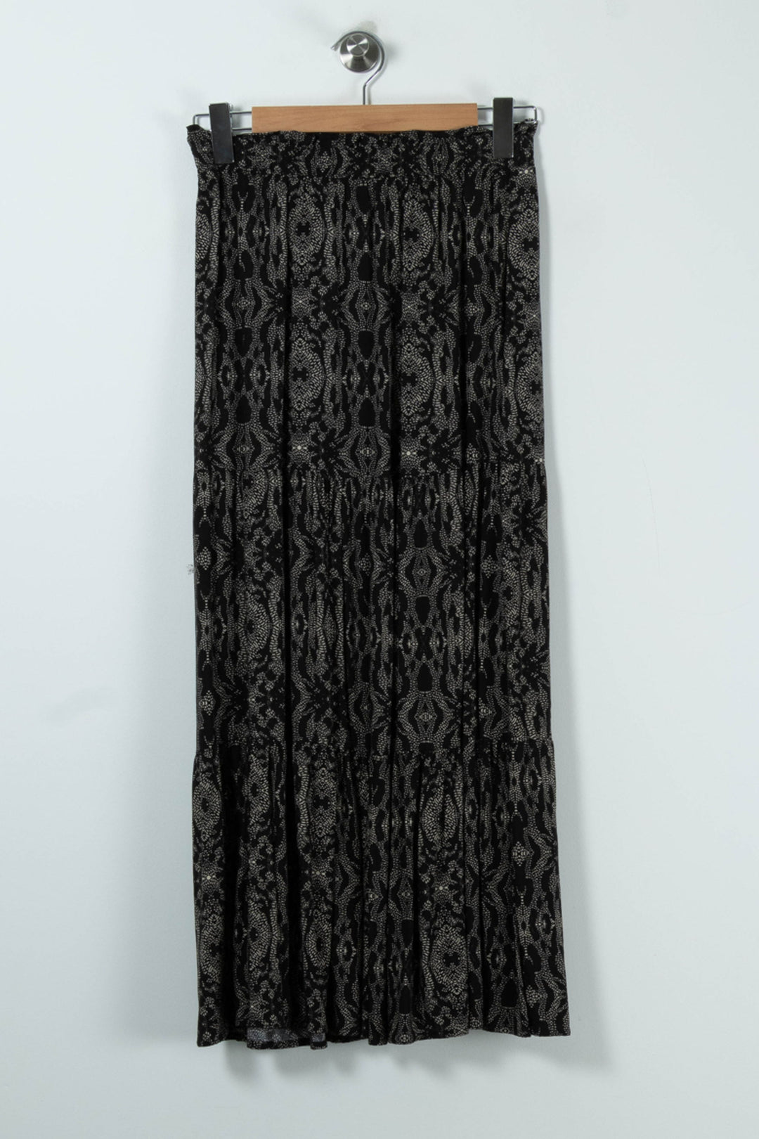 Jupe Longue Noire et Grise - Taille M/38 de la marque La Fée Maraboutée | PARAD90580 - Vendu par Paradigme - Image 4