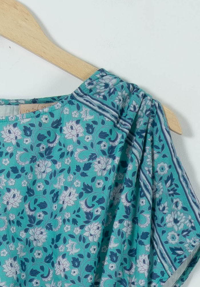 Robe Fleurie Bleue - Taille S/36 de la marque Louise Misha | PARAD90588 - Vendu par Paradigme - Image 3