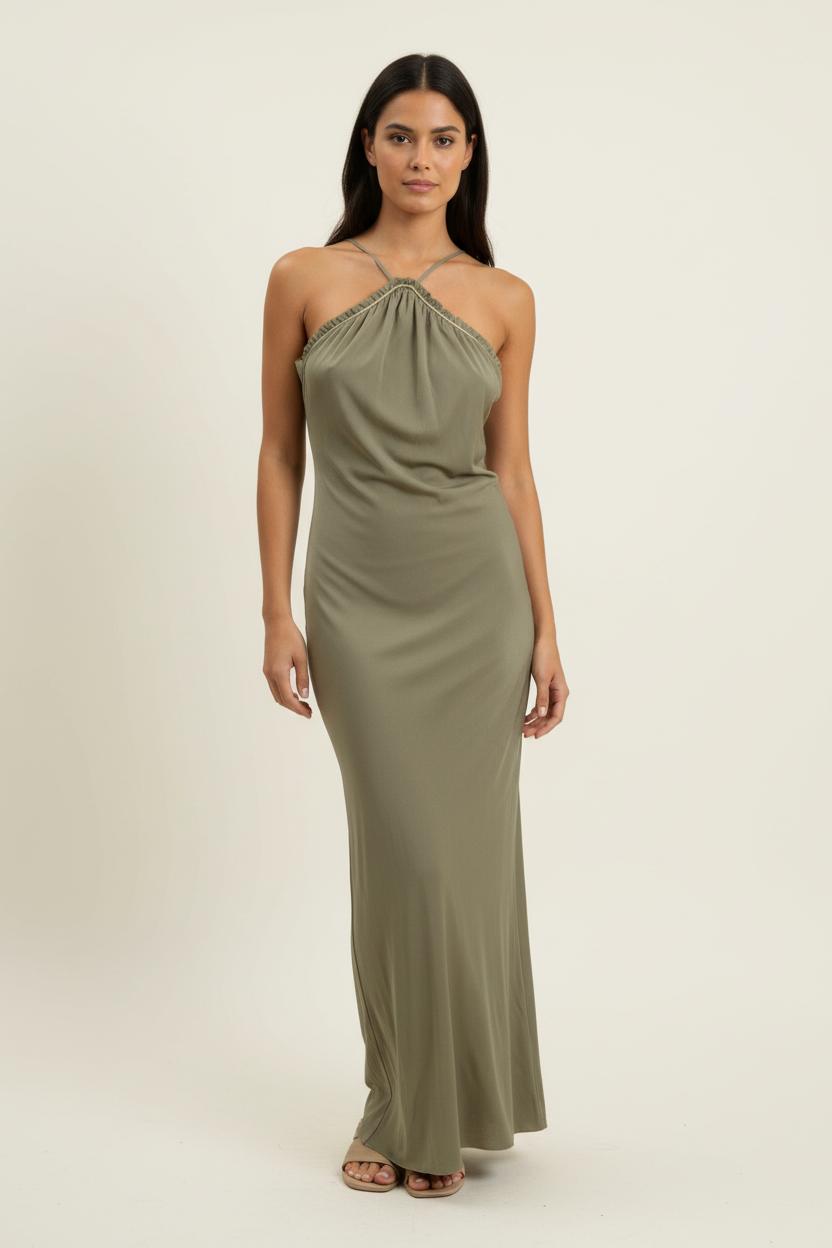Robe Longue Verte - Taille S/36 de la marque Louise Misha | PARAD90589 - Vendu par Paradigme - Image 1