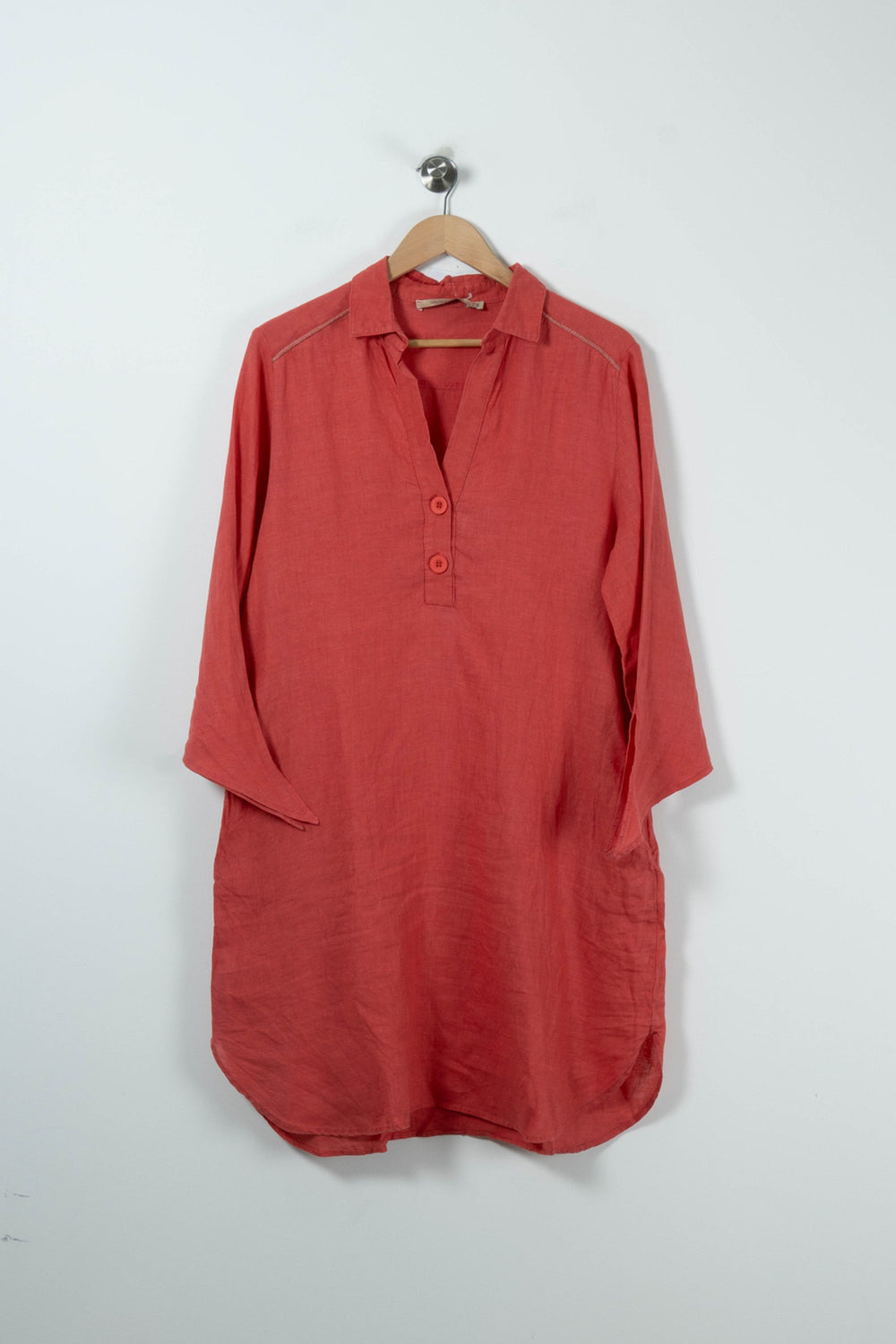 Robe Chemise Rouge - Taille L/40 de la marque La Fée Maraboutée | PARAD90600 - Vendu par Paradigme - Image 2