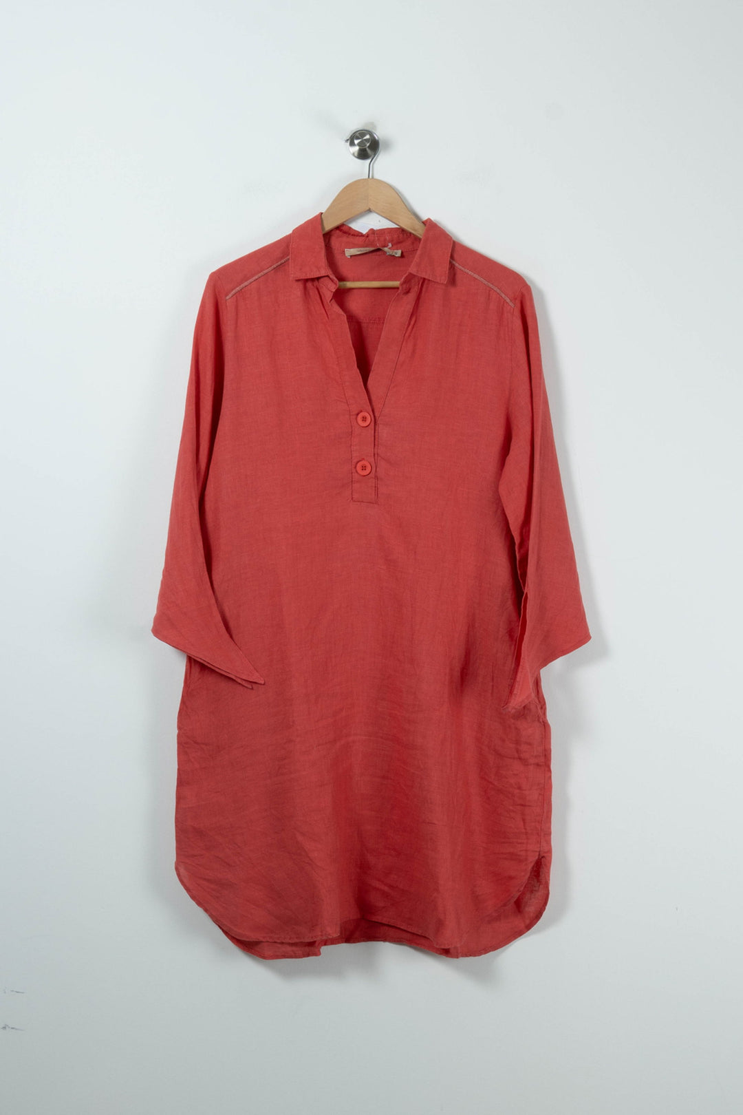 Robe Chemise Rouge - Taille L/40 de la marque La Fée Maraboutée | PARAD90600 - Vendu par Paradigme - Image 2