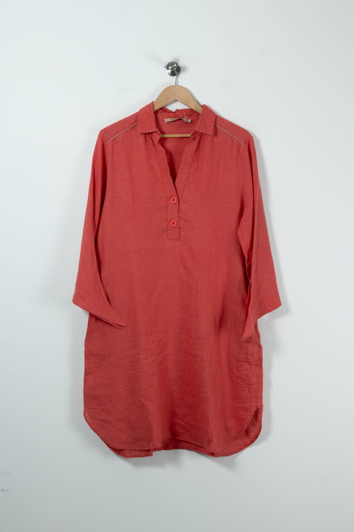 Robe Chemise Rouge - Taille L/40 de la marque La Fée Maraboutée | PARAD90600 - Vendu par Paradigme - Image 2