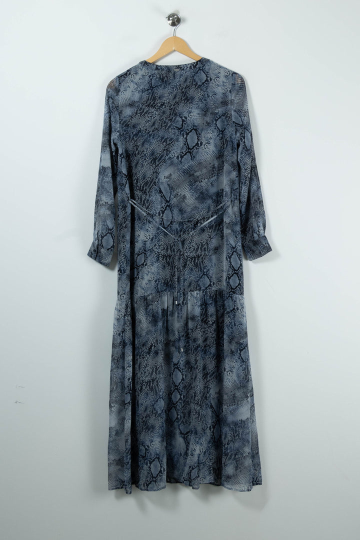 Robe Longue Bleue - Taille S/36 de la marque IKKS | PARAD90613 - Vendu par Paradigme - Image 4