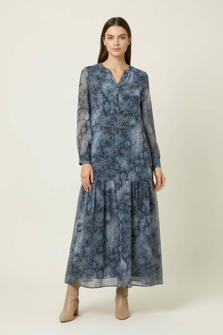 Robe Longue Bleue - Taille S/36 de la marque IKKS | PARAD90613 - Vendu par Paradigme - Image 1