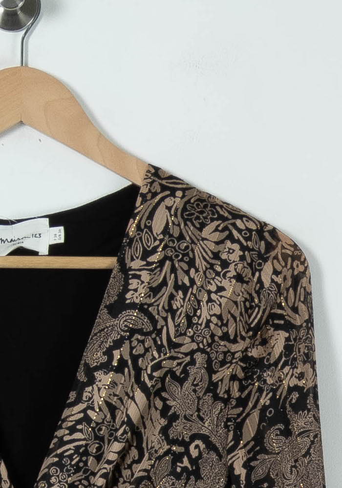Robe Longue Noire et Beige - Taille M/38 de la marque Maison 123 | PARAD90614 - Vendu par Paradigme - Image 3