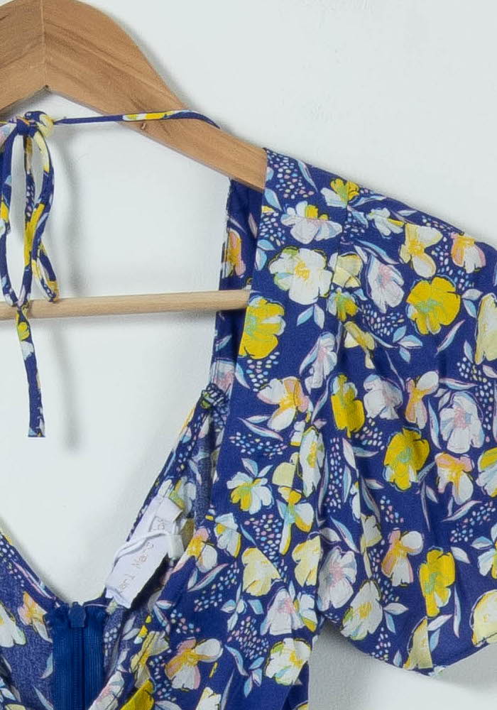 Robe Longue Bleu et Jaune - Taille M/38 de la marque Karl Marc John | PARAD90615 - Vendu par Paradigme - Image 3