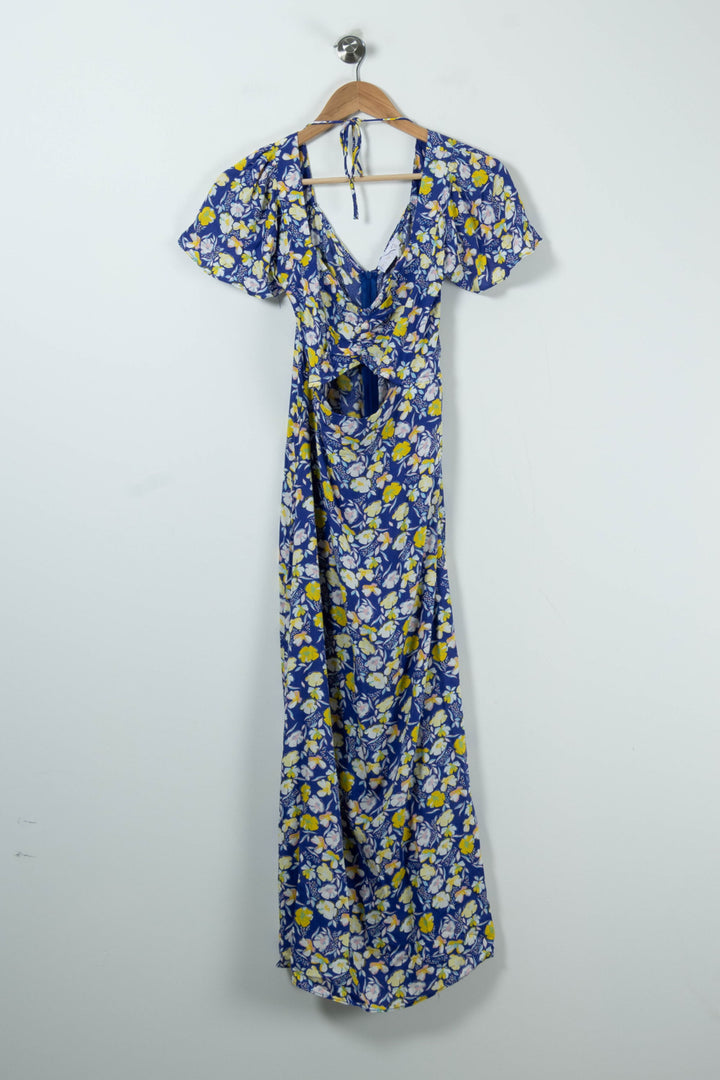 Robe Longue Bleu et Jaune - Taille M/38 de la marque Karl Marc John | PARAD90615 - Vendu par Paradigme - Image 2