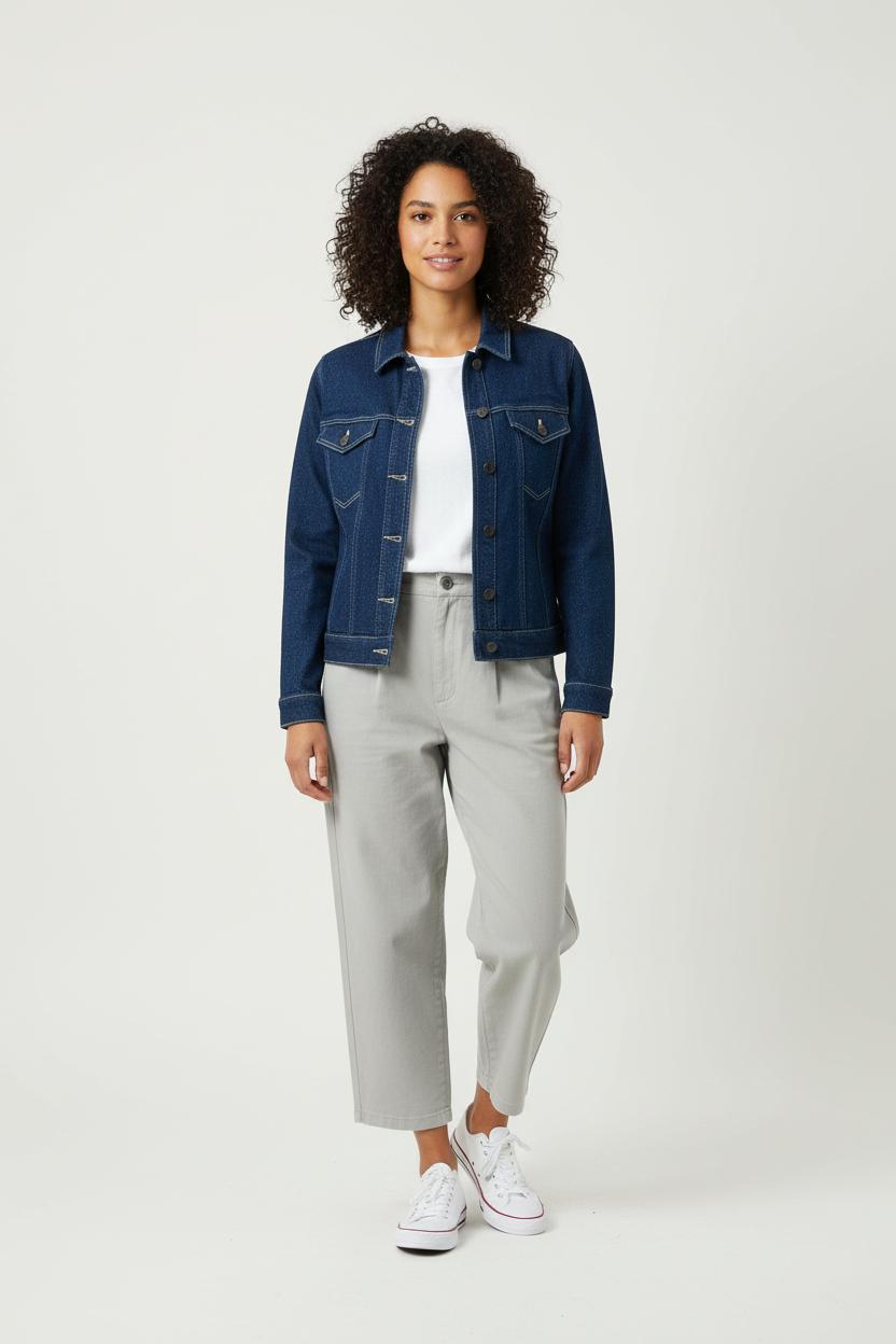 Veste en Jean Bleue - Taille XS/34 de la marque Karl Marc John | PARAD90616 - Vendu par Paradigme - Image 1