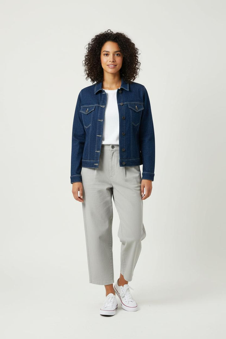 Veste en Jean Bleue - Taille XS/34 de la marque Karl Marc John | PARAD90616 - Vendu par Paradigme - Image 1