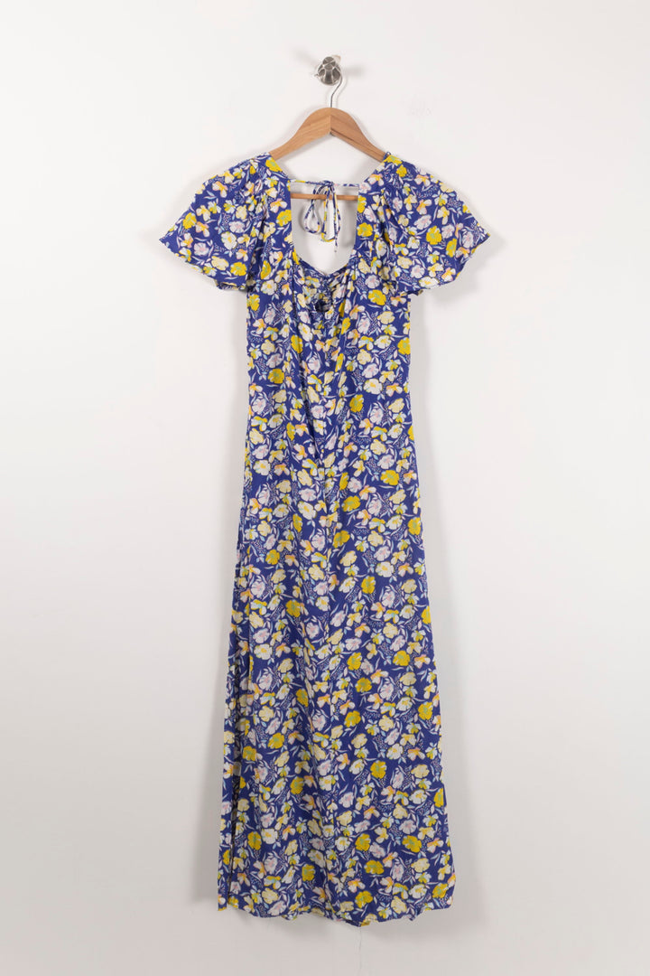 Robe Longue Bleue et Jaune - Taille M/38 de la marque Karl Marc John | PARAD90617 - Vendu par Paradigme - Image 4