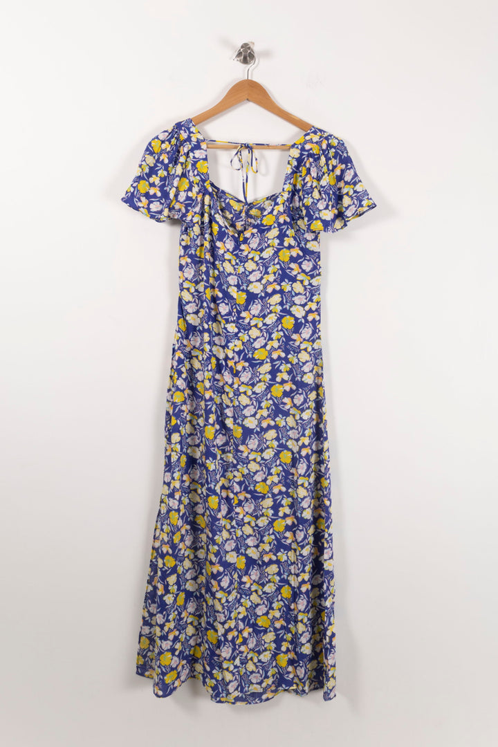 Robe Longue Bleu et Jaune - Taille M/38 de la marque Karl Marc John | PARAD90619 - Vendu par Paradigme - Image 4