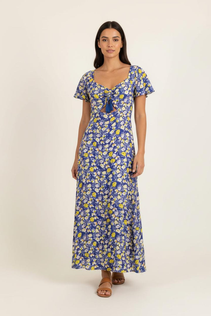Robe Longue Bleu et Jaune - Taille M/38 de la marque Karl Marc John | PARAD90619 - Vendu par Paradigme - Image 1