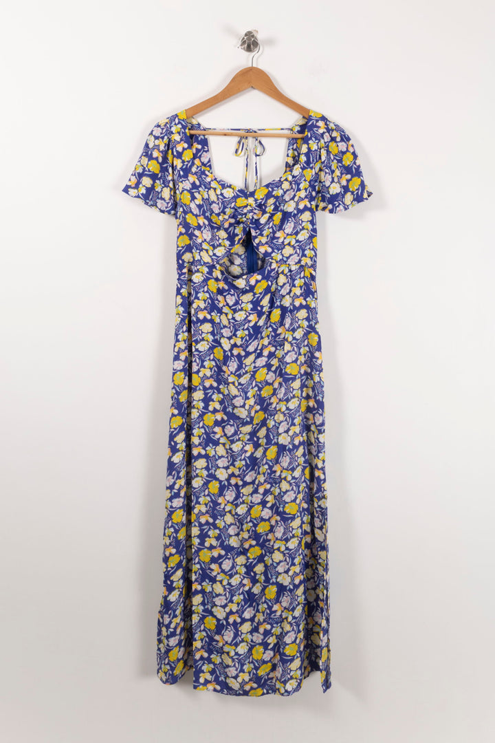 Robe Longue Bleu et Jaune - Taille M/38 de la marque Karl Marc John | PARAD90619 - Vendu par Paradigme - Image 2