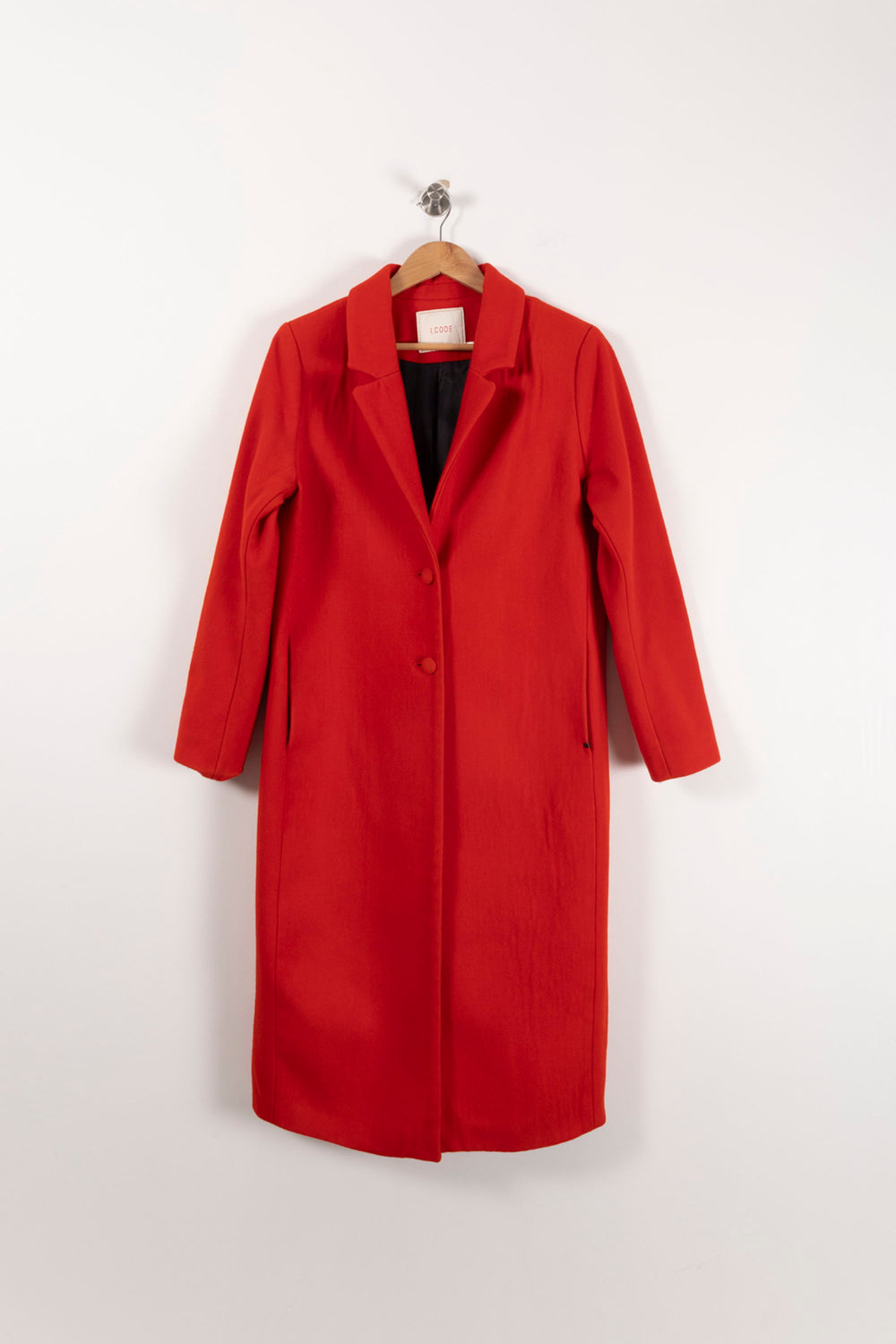 Manteau Rouge - Taille L/40 de la marque I.Code | PARAD90625 - Vendu par Paradigme - Image 2